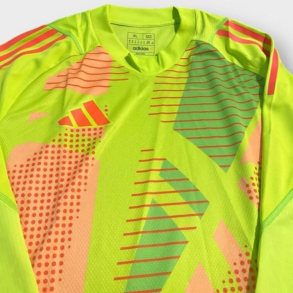 Adidas Tiro 24 Pro Goalkeeper Long Sleeve Slim Fit Yellow Jersey IK4907 size XL